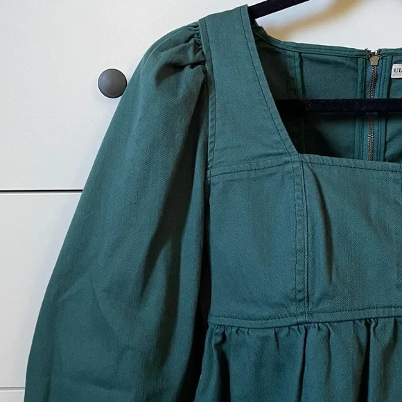 Ulla Johnson Malie Denim Top in Teal Size 2 - Picture 4 of 16